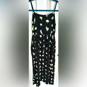 ‼️RARE‼️🎸WILD FABLE🎸🔥NWT🔥Floral Spaghetti Strap Empire Waist Midi Dress—XS